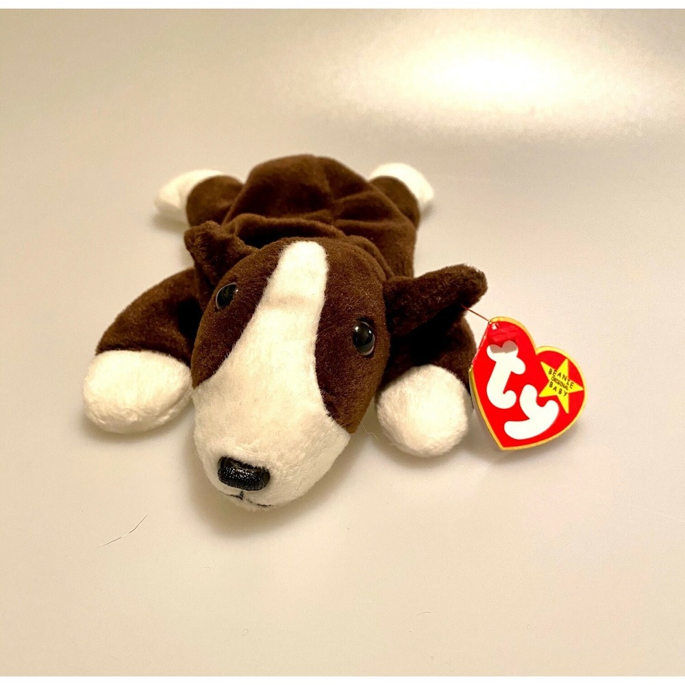 Bruno The Dog - Ty Beanie Babies - P.V.C. Pellets Collectible